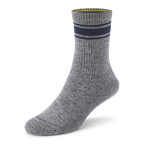 Anytime Crew Sock - Natural Grey Heather/Deep Navy