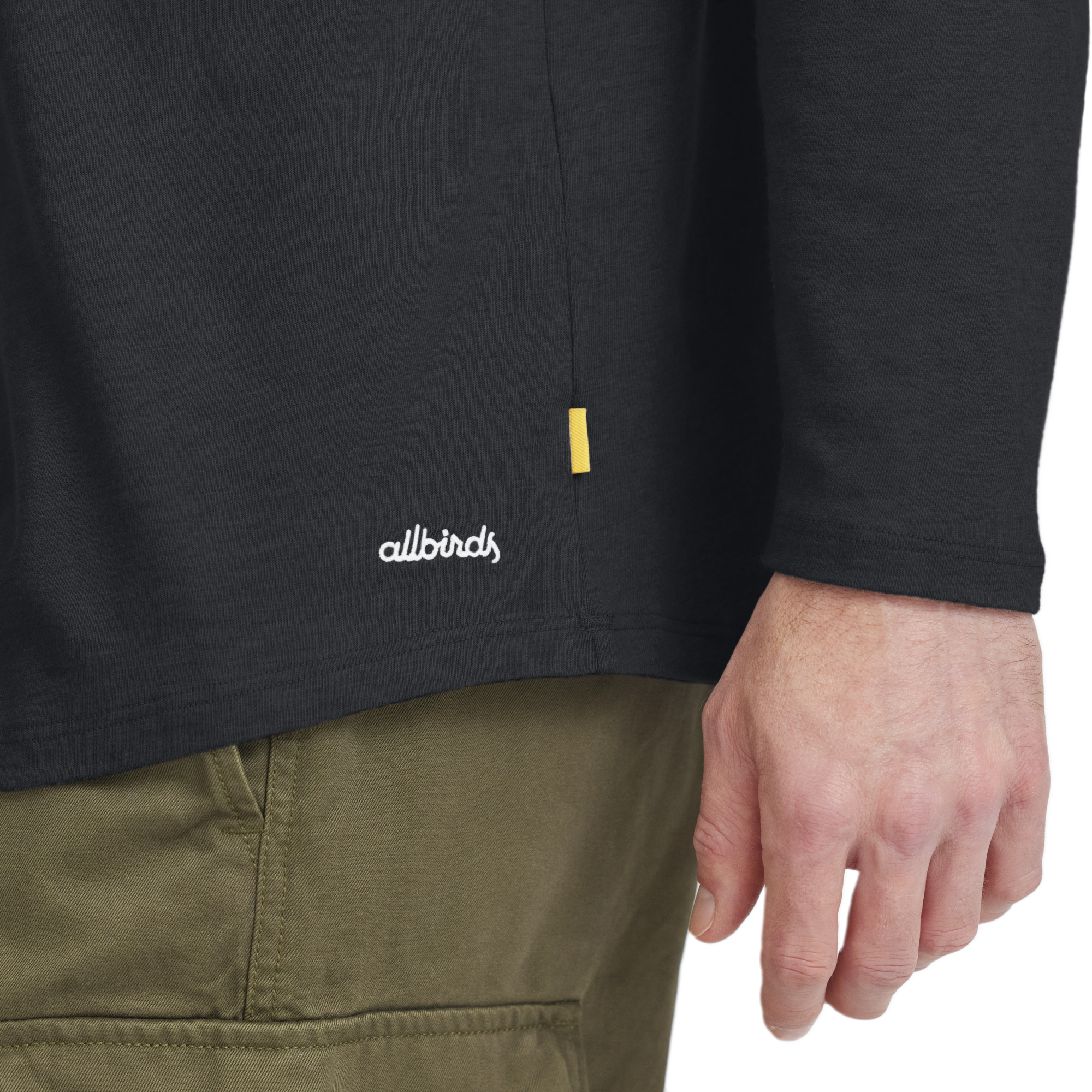 Men's Soft Merino Long Sleeve Tee - True Black - New Edition